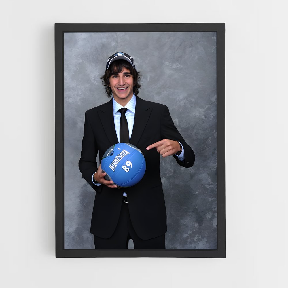 Poster Ricky de rubio – affiche Basketball (vue 2)